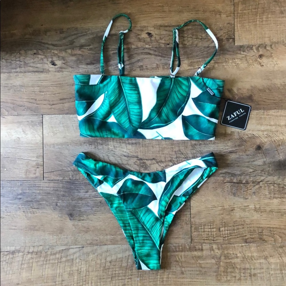 NWT high cut bandeau bikini